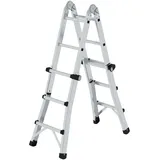 MUNK Aluminium-Teleskopleiter 4 x 3 Sprossen (32013)