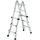 MUNK Aluminium-Teleskopleiter 4 x 3 Sprossen (32013)