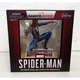 DIAMOND SELECT TOYS Spider-Man auf Taxi PVC Statue 23 cm