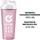 gymshaker Protein Shaker 800 ml mit Wabenstruktur-Sieb rosa