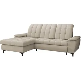 Mirjan24 Ecksofa Beige,