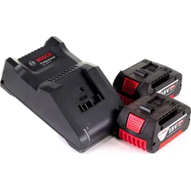 Bosch Starter Set 18V mit 2x GBA Akku 5,0Ah + GAL 18V-40 Ladegerät