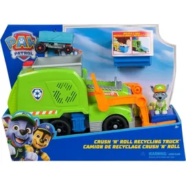 Spin Master PAW Patrol Extragroßer Recycling-Truck mit Rocky Spielfigur und Verwandlungsfunktion (Deluxe Fahrzeug)