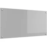 vidaXL Küchenrückwand Hellgrau 100 x 50 x 0,6 cm Gehärtetes Glas