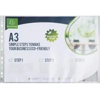 Exacompta 10 Exacompta Prospekthüllen Forever DIN A3 transparent genarbt