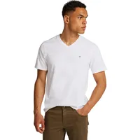 Tommy Hilfiger Herren T-Shirt Kurzarm Essential Tee mit V-Ausschnitt,