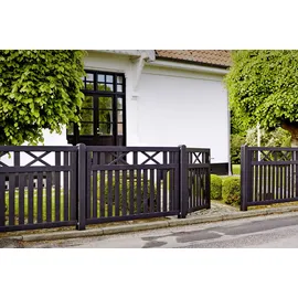 Plus Gartentor 100 x 98 cm Schwarz