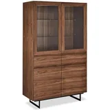 Furnhouse Vitrine 110 x 45 x 190 cm Braun