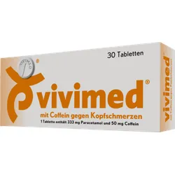 Vivimed mit Coffein gegen Kopfschmerzen Tabletten 30 St