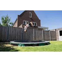 EXIT Elegant Sports Bodentrampolin Ø 305 cm Grün