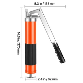 Vevor Fettpresse, 689 bar, Pistolengriff-schmierpressen-set mit 0,4 L Fassungsvermögen, Handfettpresse inkl. 45,7 cm Flexschlauch, 1 Verlängerung...
