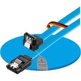 Sonero SATA III 6Gb/s Kabel - 0,50m gewinkelt, blau