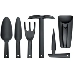 6-teiliges Handwerkzeugset Prosperplast Respana Gardening in Anthrazit