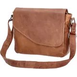 The Skandinavian Brand Damen Leder Umhängetasche Cognac