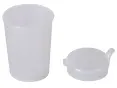 EDLICH & HABEL Schnabelbecher Set, 2-teilig EDHA102067-T-4x4 , 1 Karton = 50 Sets, 4 x 4 mm