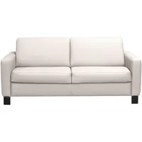 Celina Home Schlafsofa Aruba, Ecru, Textil, Leder, Kombination Echtleder/Lederlook, Rindleder, 3-Sitzer, 190x87x100 cm, Made in EU, Fußauswahl, Lederauswahl, Stoffauswahl, Rücken echt, Kinder- & Jugendzimmer, Jugendmöbel, Jugendsofas