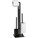 Wenko WC-Bürstengarnitur Rivalta Schwarz matt (23708100)