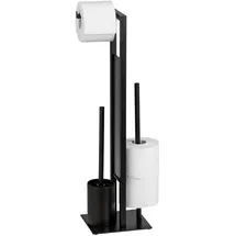 Wenko WC-Bürstengarnitur Rivalta Schwarz matt (23708100)