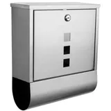 Perel Torino Edelstahl Silber inkl. Zeitungsfach