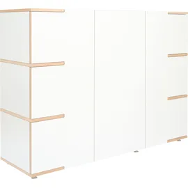 Tojo Mehrzweckschrank TOJO "stau", weiß, B:150cm H:110cm T:40cm, MDF, Schränke, Mehrzweckschrank