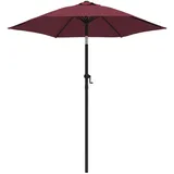 vidaXL Burgunderrot 200 x 224 cm Rot
