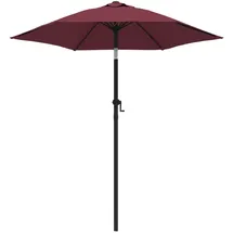 vidaXL Burgunderrot 200 x 224 cm Rot