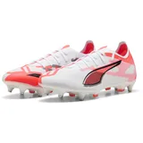 Puma Ultra 5 Match MxSG Stollen-Fußballschuhe 01 white/black/glowing red 48