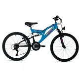 WYLD Kinder-Mountainbike Fully ATB 24'' Zodiac 18 Gänge RH 38 cm