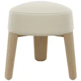 BLOMUS Hocker -KUON- Sitzhocker aus Filz und Eiche 45x47cm beige