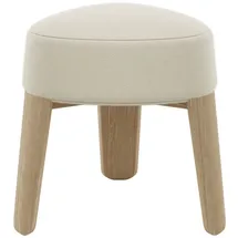 BLOMUS Hocker -KUON- Sitzhocker aus Filz und Eiche 45x47cm beige
