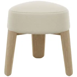 BLOMUS Hocker -KUON- Sitzhocker aus Filz und Eiche 45x47cm beige