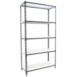 Proregal Schwerlastregal Big Metal Shark HxBxT 200 x 100 x 40 cm Fachlast 180 kg Anthrazit-Weiß