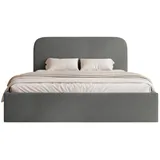 Selsey Polsterbett, Dunkelgrau, Textil, 2-Sitzer, 140x200 cm, Schlafzimmer, Betten, Polsterbetten