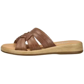 Gabor Pantolette GABOR "Rhodos", Damen, Gr. 39, braun Glattleder, Schuhe Pantolette,
