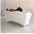 UNTITLED Wave Matratze und Liegebezug Set mit Memory Foam 180x60 cm für Kosmetikliege, Massageliege, mit Bezug aus Velours - Creme