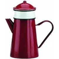 Ibili CAFETERA CON FILTRO ROJA 1,5 LTS, Rot/Weiß