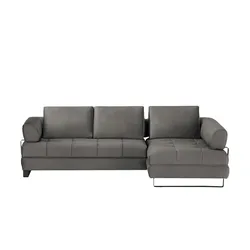 Ecksofa   Havana , grau , Maße (cm): B: 272 H: 89 T: 173