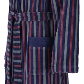 Bugatti Herrenbademantel Edoardo, Baumwolle, hohe Markenqualität blau XL