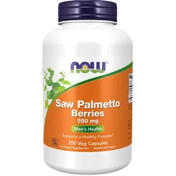 Now Foods Saw Palmetto - Sägepalme-Beeren 550 mg Kapsel (250 veg.Kapseln)