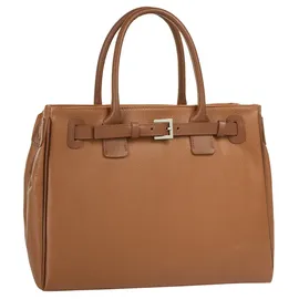 Cluty Henkeltasche Leder Brown