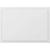 morleos Muvell Schneidebrett Kunststoff HDPE500 | Weiß 35x25x2 cm | Schneidbrett | Gastro Profi HACCP Milch & Backwaren Küchenbrett | 1 Seite mit Saftrinne |