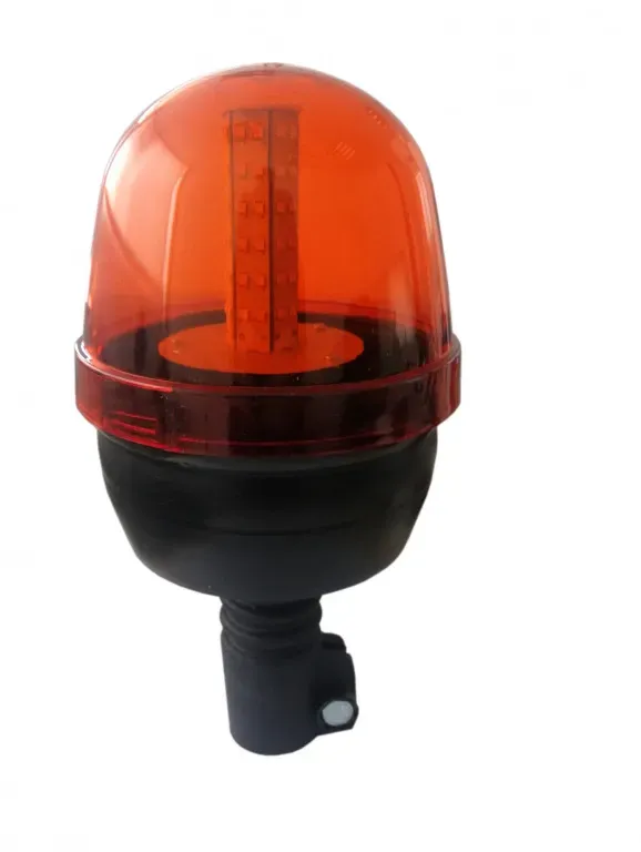 LED-Not- und Signalleuchte (Rundumleuchte) 12/24 V, orange/gelb, mit glattem Glas und 3 Lichtmodi