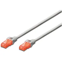 ewent Netzwerk Kabel Patch Cat 6 U/UTP, AWG 24/7, 2 x RJ45 weiß