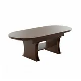 designimpex Couchtisch DA-130 oval ausziehbar höhenverstellbar mit Ablage Wohnzimmer Tisch, Funktionstisch, Wohnzimmertisch, Tisch, Esstisch, Sofatisch, Rollen braun