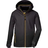 KILLTEC Jungen Skijacke ist wasserdicht/Funktionsjacke mit Kapuze und Schneefang KSW 177 BYS SKI JCKT, anthrazit, 128, 39899-000