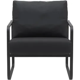 CLP Lounger Manea schwarz/Kunstleder