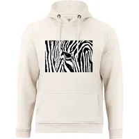 Cotton Prime® Kapuzensweatshirt Black & White Zebra Eye