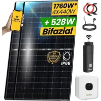 Epp.solar 1760W Solaranlage Bifazial 1500W Photovoltaik Anlage mit Growatt