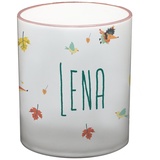 Ma2ca® Namenstasse Waldtiere Kindertasse mit Namen Becher Tasse Tasse Becher-Rand_rosa