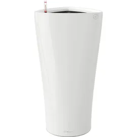 LECHUZA Delta 40 Komplettset 40 x 40 x 75 cm weiß hochglanz